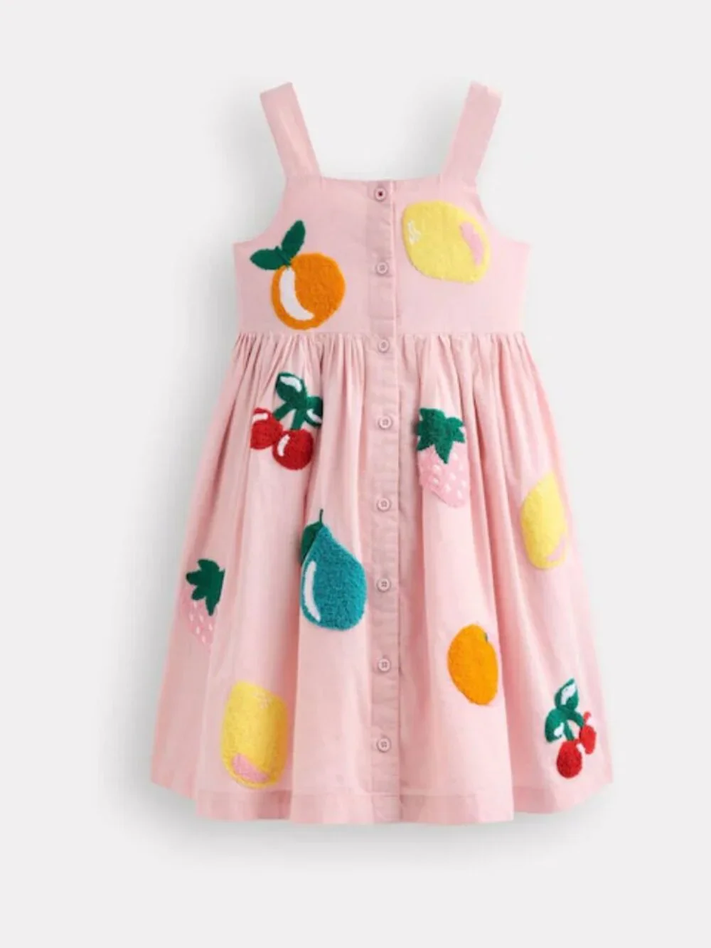 NWT Mini Boden Remy Button Through Pinafore Dress
